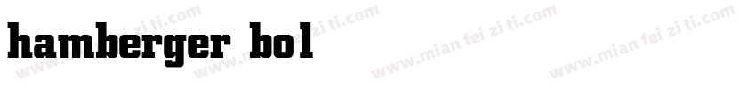 hamberger bold字体转换